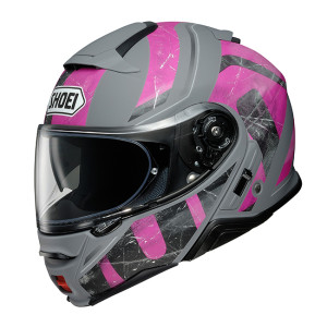 SHOEI NEOTEC II (2) - JAUNT TC-7 < GRAY PINK GREY >