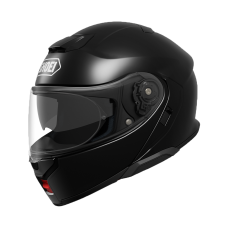 SHOEI NEOTEC 3 SPORTS TOURING MODULAR MOTORCYCLE HELMET WITH INTERNAL DARK VISOR < SOLID GLOSS BLACK >