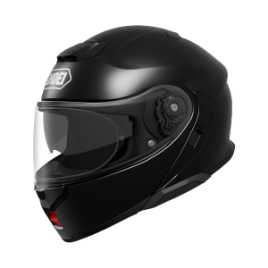 SHOEI NEOTEC 3 SPORTS TOURING MODULAR MOTORCYCLE HELMET WITH INTERNAL DARK VISOR < SOLID GLOSS BLACK >