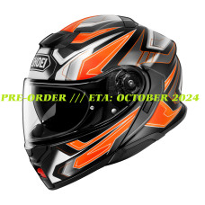 SHOEI NEOTEC 3 SPORTS TOURING MODULAR MOTORCYCLE HELMET WITH INTERNAL DARK VISOR < ANTHEM TC-8 TC8 BLACK / ORANGE / GREY / GRAY > PRE-ORDER /// ETA: OCTOBER 2024