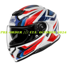 SHOEI NEOTEC 3 SPORTS TOURING MODULAR MOTORCYCLE HELMET WITH INTERNAL DARK VISOR < ANTHEM TC-10 TC10 RED/ WHITE / BLUE > PRE-ORDER /// ETA: OCTOBER 2024