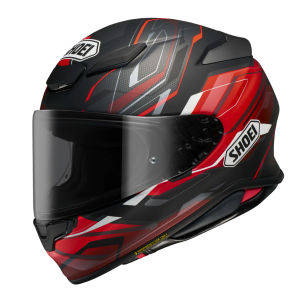 SHOEI NXR2 < CAPRICCIO TC-1 BLACK RED WHITE > MOTORCYCLE ROAD RACE HELMET