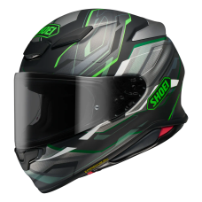 SHOEI NXR2 < CAPRICCIO TC-4 BLACK GREEN WHITE > MOTORCYCLE ROAD RACE HELMET