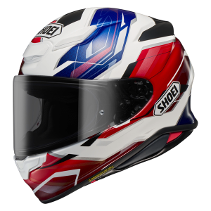 SHOEI NXR2 < CAPRICCIO TC-10 BLACK RED WHITE > MOTORCYCLE ROAD RACE HELMET