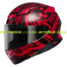 SHOEI NXR2 < BEAUT TC-1 TC1 HALF THE HELMET IS BLACK RED WHITE > MOTORCYCLE ROAD RACE HELMET PRE-ORDER /// ETA: OCTOBER 2024