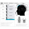 SHOEI CENTER PAD XL5 (STD SIZE DOUBLE EXTRA LARGE) TYPE-Q - FITS (NEO3/GT3/JCR3) NEOTEC 3 - GT-AIR 3 - J-CRUISE 3 HELMET TOP LINER