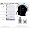 SHOEI CENTER PAD XL9 (STD SIZE EXTRA LARGE) TYPE-Q - FITS (NEO3/GT3/JCR3) NEOTEC 3 - GT-AIR 3 - J-CRUISE 3 HELMET TOP LINER