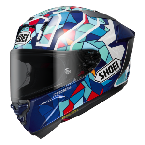 SHOEI X-SPR PRO (XSPR PRO) HELMET MARC MARQUEZ BARCELONA TC-10 < BLUE / WHITE / TEAL / RED / MOSAIC TC10 >