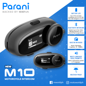 SENA® - PARANI M10 INTERCOM Helmet Motorcycle Bluetooth Communication