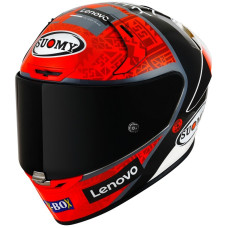 SUOMY SR-GP RACING - FRANCESCO “PECCO” BAGNAIA REPLICA 2022 < WITH SPONSORS LOGOS DUCATI LENOVO FLEX-BOX ETC... > HELMET ECE 22.06