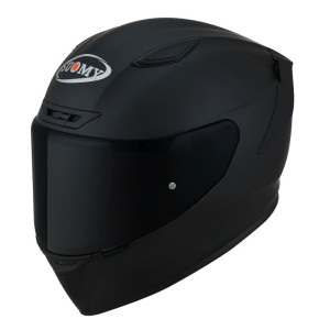 SUOMY TRACK-1 - MATTE BLACK < SOLID BLACK > MOTORCYCLE HELMET