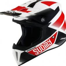 SUOMY X-WING - GRIP WHITE RED HELMET